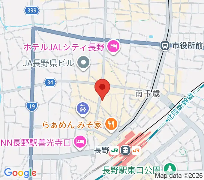 長野Venueの地図
