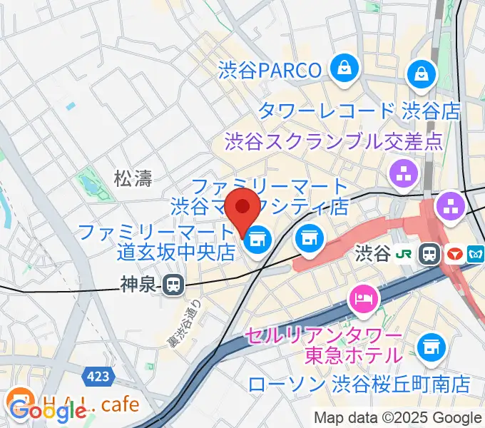 渋谷DESEOの地図