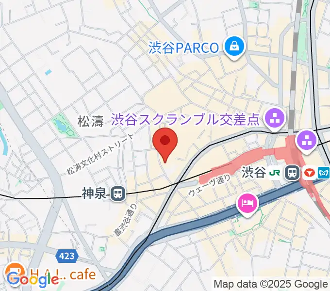 渋谷DESEOの地図