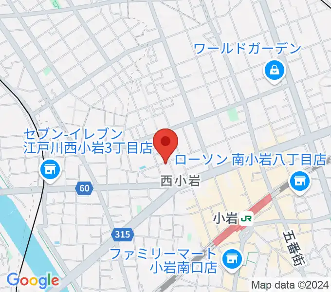 桃井ヴァイオリン教室の地図