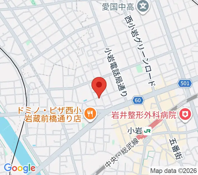 桃井ヴァイオリン教室の地図