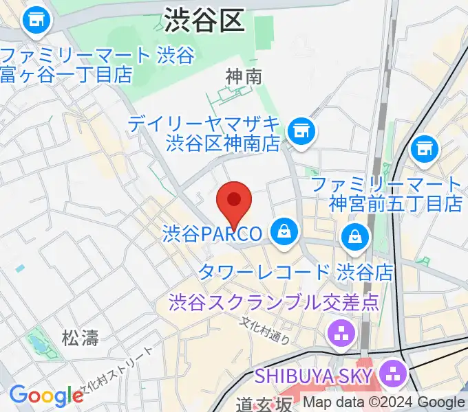 渋谷next recordsの地図