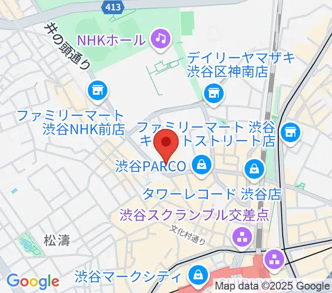 渋谷next recordsの地図
