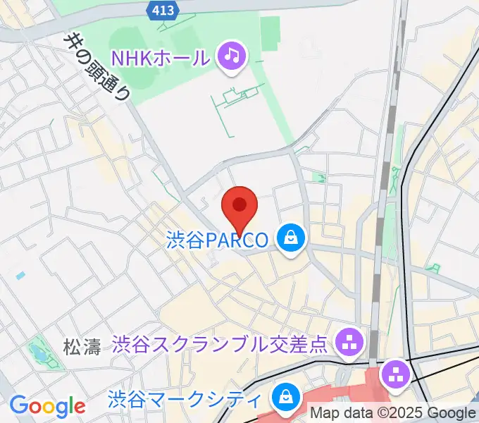 渋谷next recordsの地図