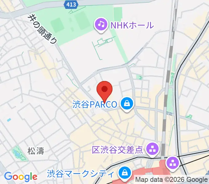 渋谷next recordsの地図