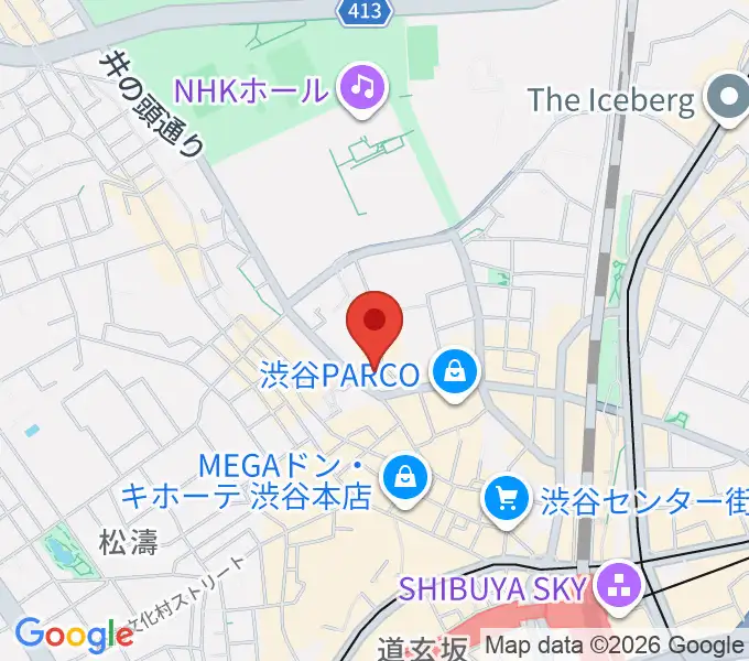 渋谷next recordsの地図