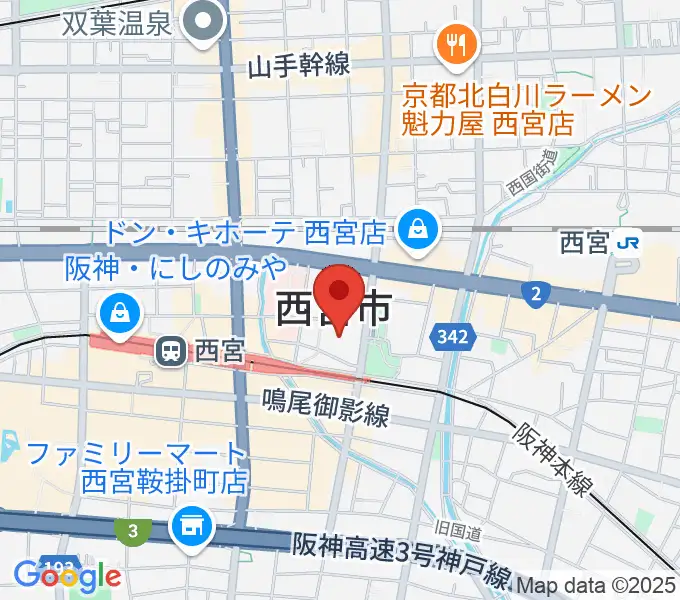 アミティ・ベイコムホールの地図