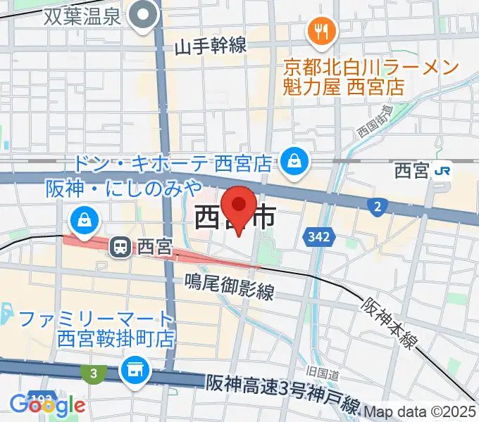 アミティ・ベイコムホールの地図
