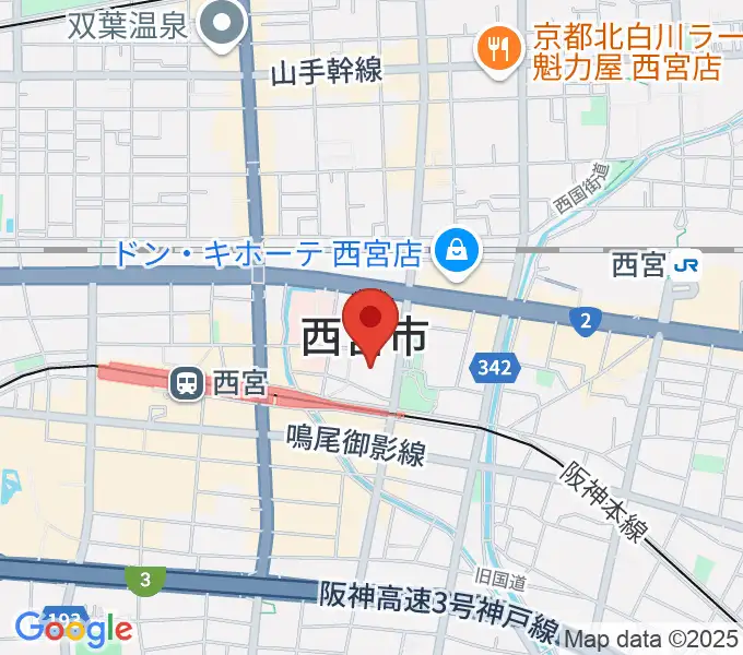 アミティ・ベイコムホールの地図