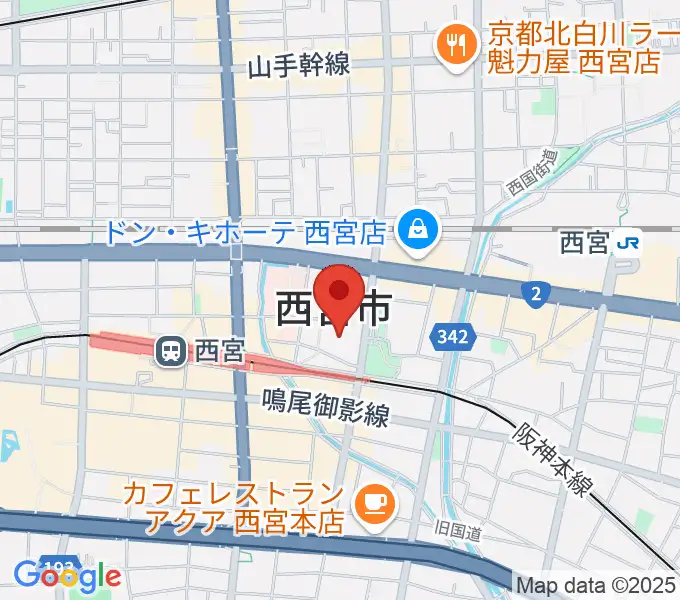 アミティ・ベイコムホールの地図
