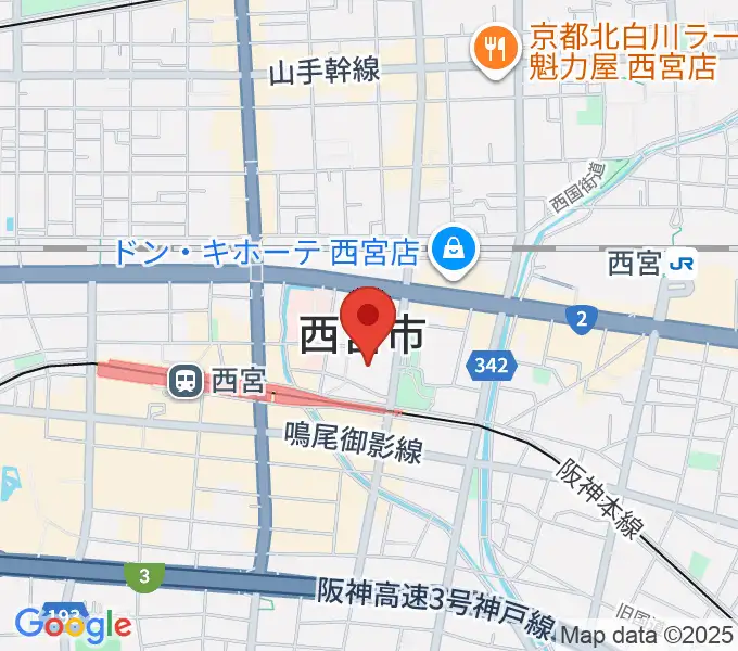 アミティ・ベイコムホールの地図