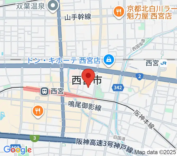アミティ・ベイコムホールの地図