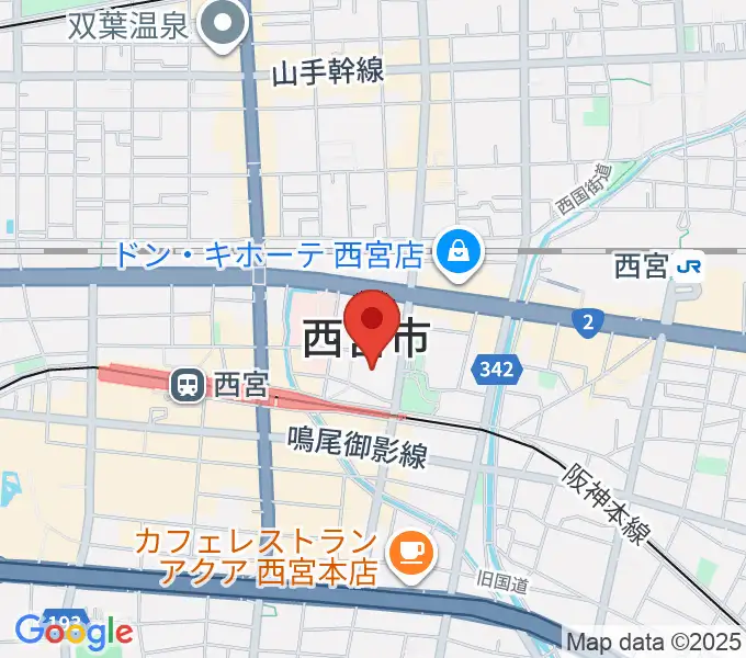 アミティ・ベイコムホールの地図