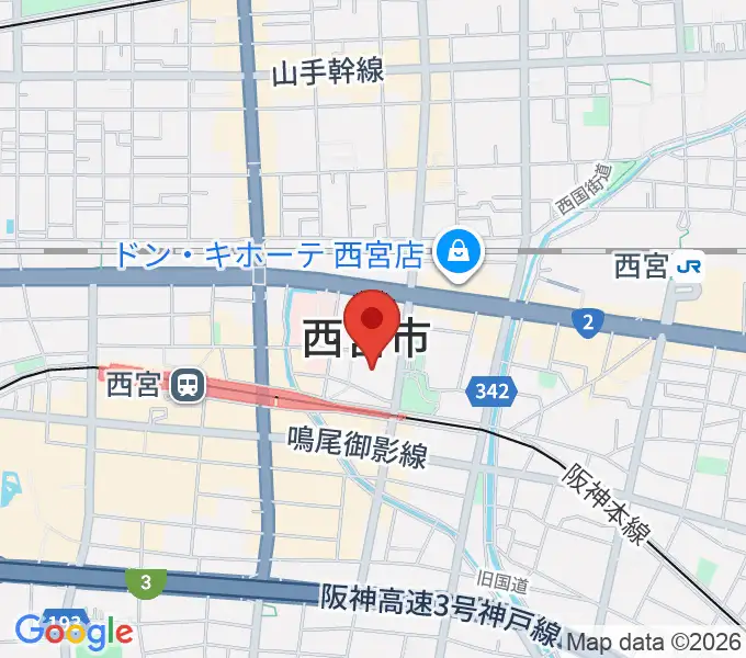 アミティ・ベイコムホールの地図