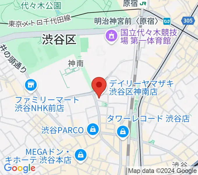 渋谷エッグマンの地図