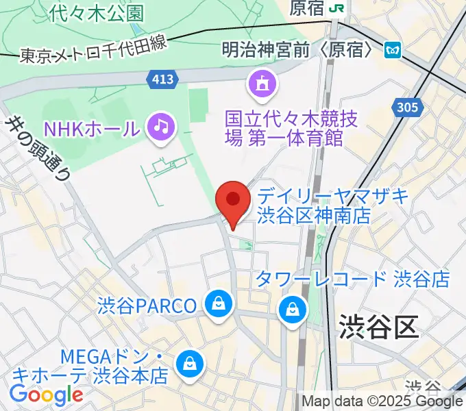 渋谷エッグマンの地図