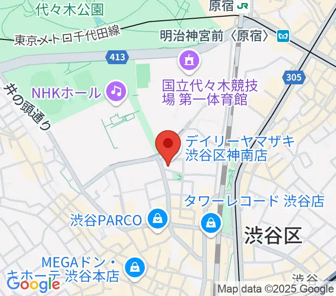 渋谷エッグマンの地図