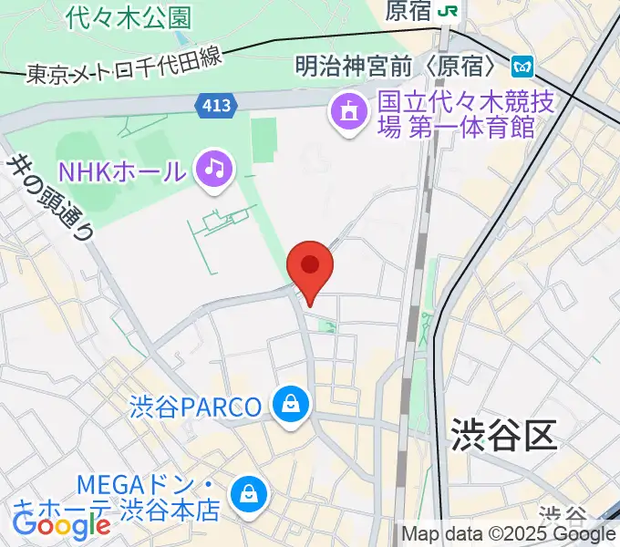 渋谷エッグマンの地図