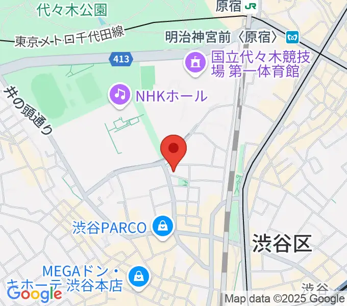渋谷エッグマンの地図