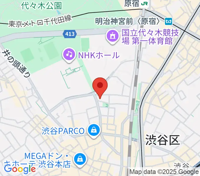 渋谷エッグマンの地図