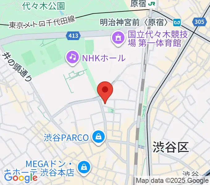 渋谷エッグマンの地図