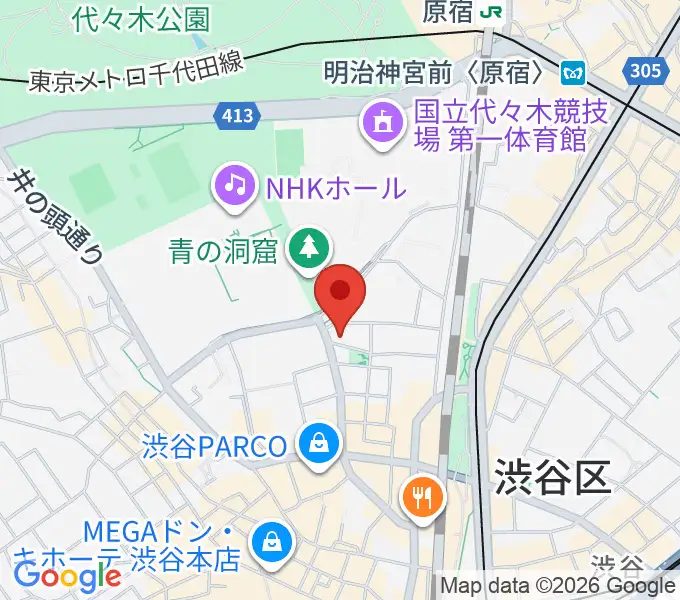 渋谷エッグマンの地図