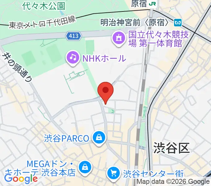渋谷エッグマンの地図
