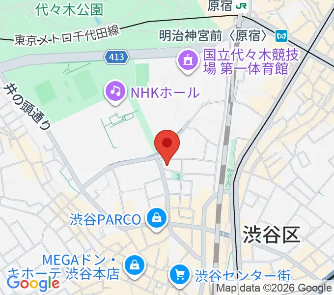渋谷エッグマンの地図