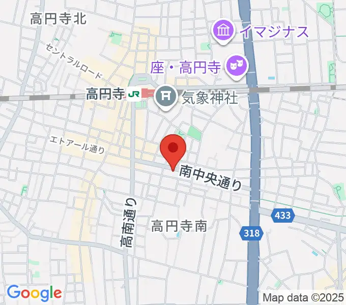 高円寺U-hA（ウーハ）の地図