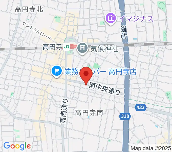 高円寺U-hA(ウーハ)の地図