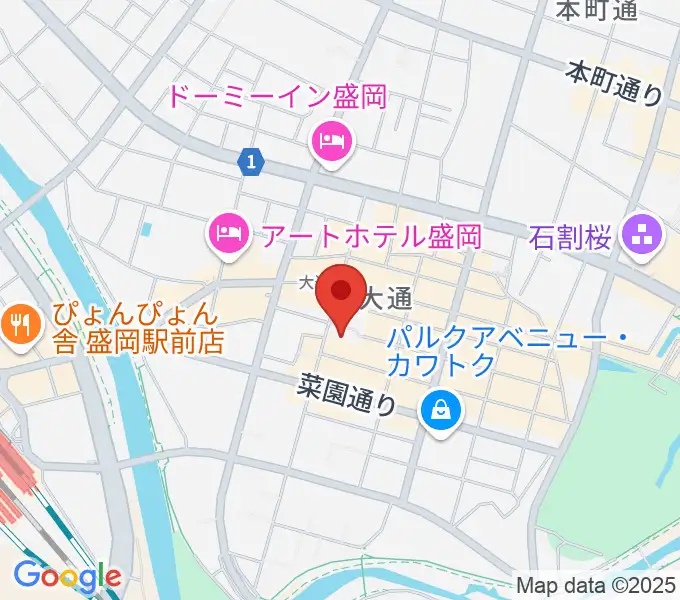 ディスクノート盛岡の地図