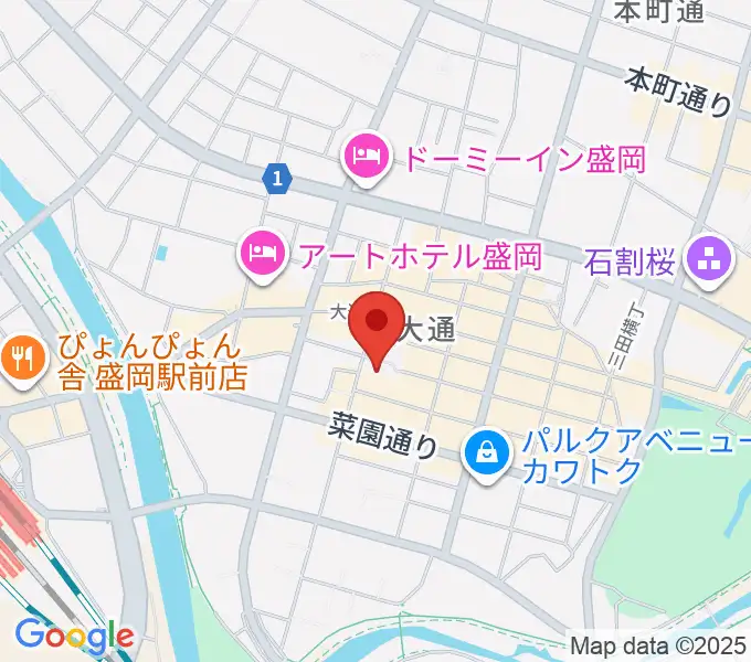 ディスクノート盛岡の地図