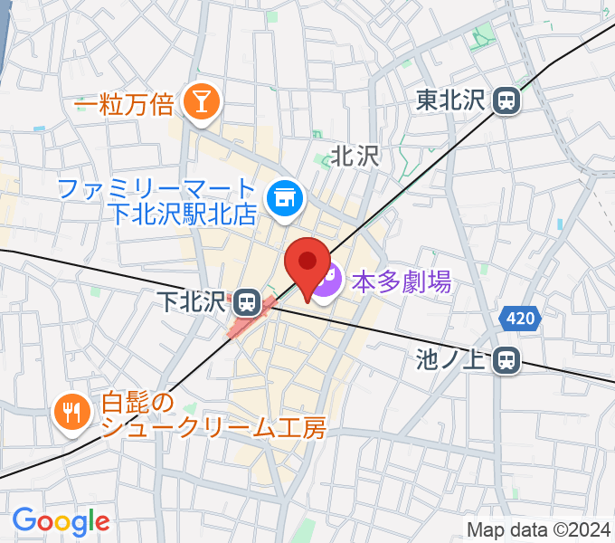 新宿レコードの地図