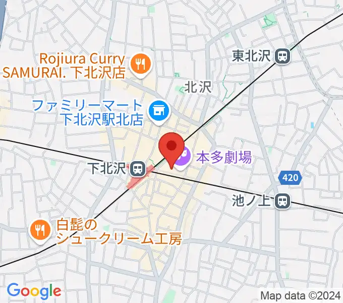 新宿レコードの地図