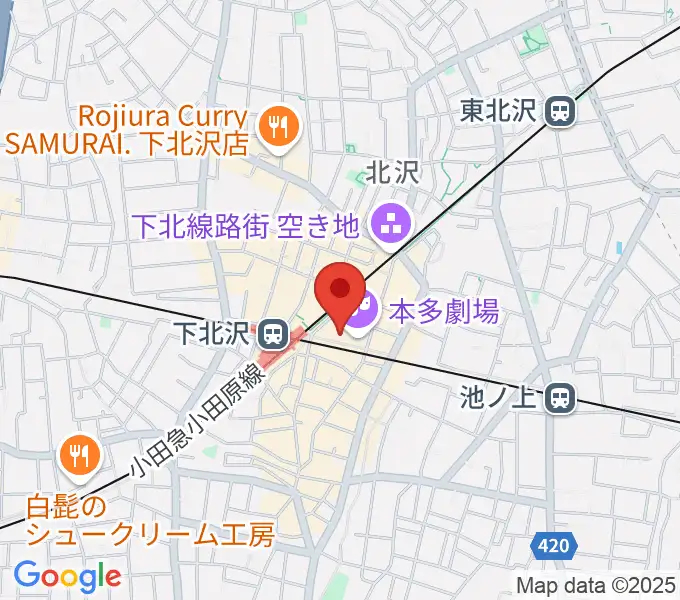 新宿レコードの地図