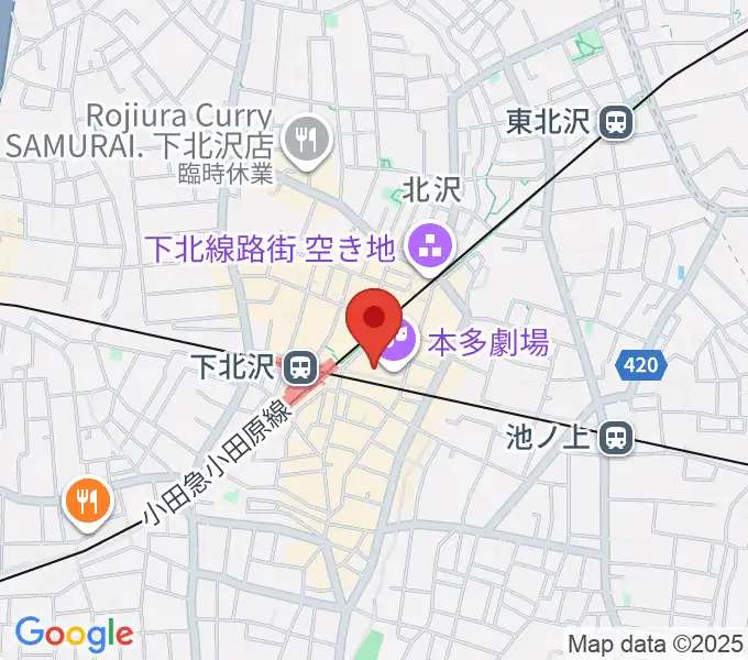 新宿レコードの地図
