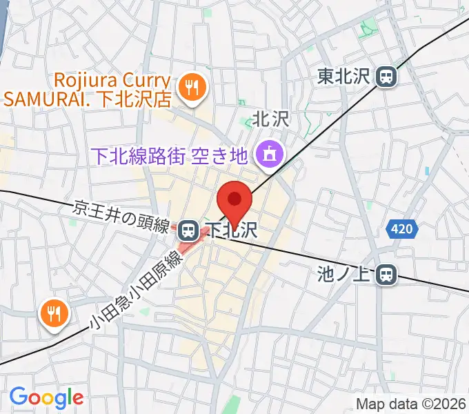 新宿レコードの地図