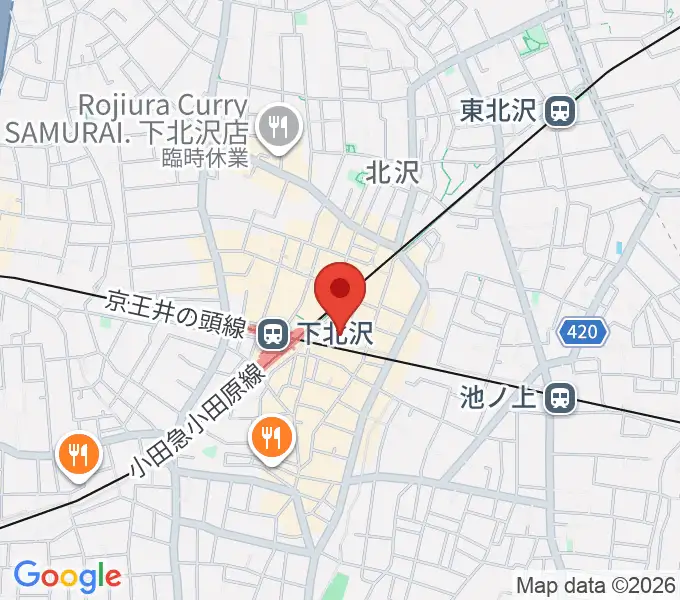 新宿レコードの地図