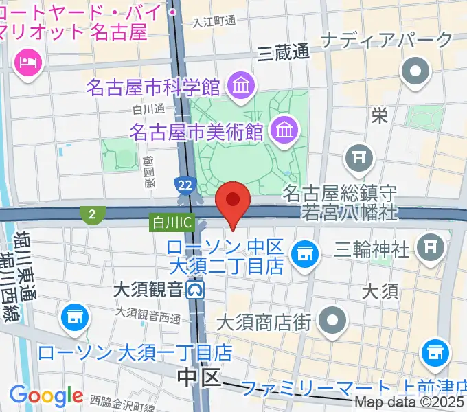 DISK HEAVEN 名古屋の地図