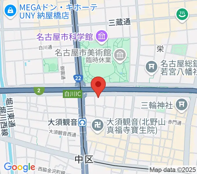 DISK HEAVEN 名古屋の地図