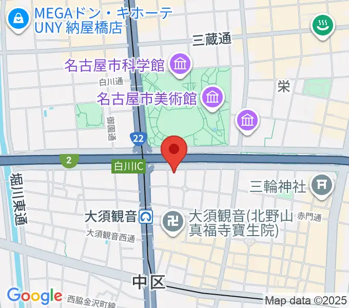 DISK HEAVEN 名古屋の地図