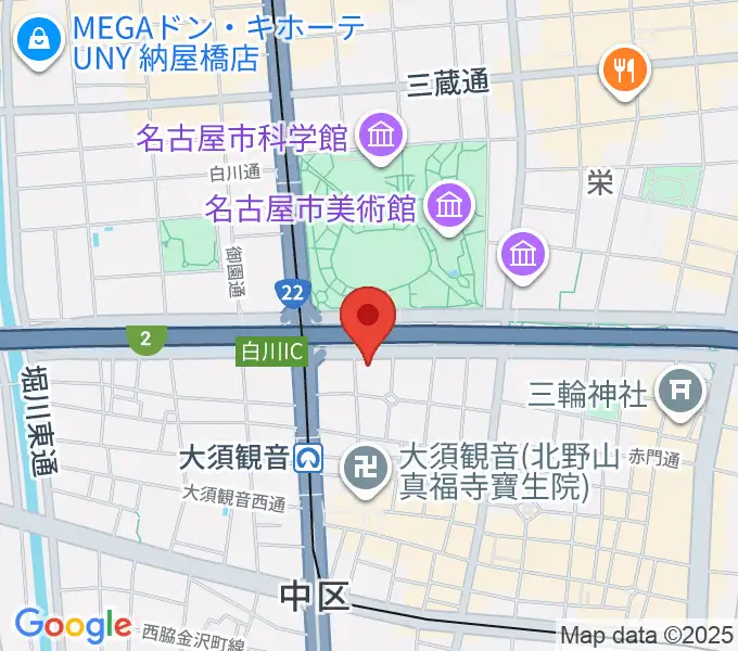DISK HEAVEN 名古屋の地図