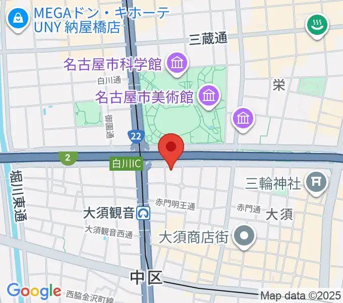 DISK HEAVEN 名古屋の地図