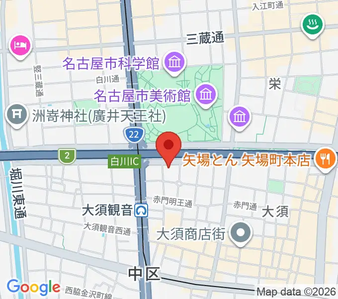 DISK HEAVEN 名古屋の地図