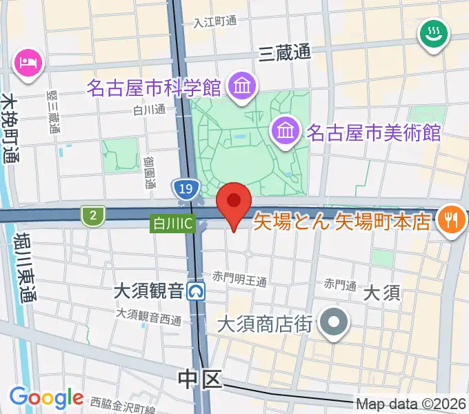 DISK HEAVEN 名古屋の地図