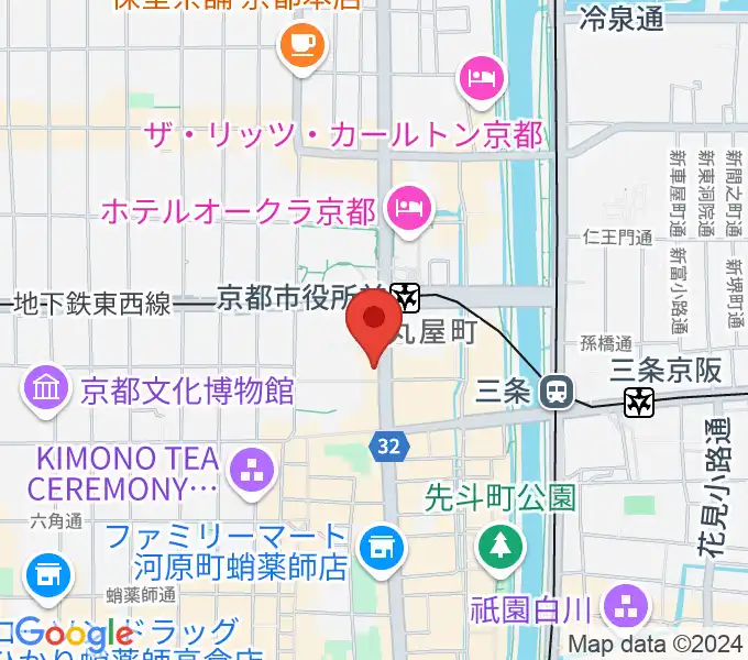 JET SET京都店の地図