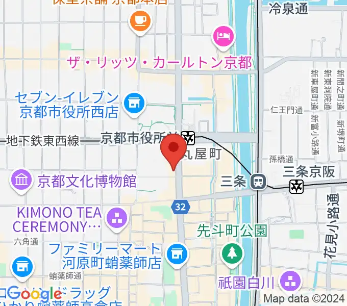 JET SET京都店の地図