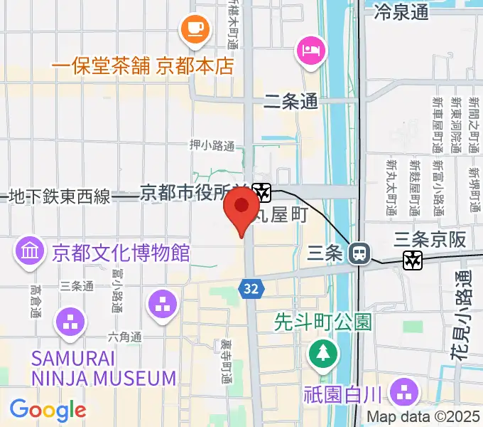JET SET京都店の地図