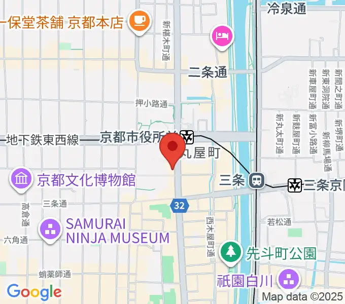 JET SET京都店の地図