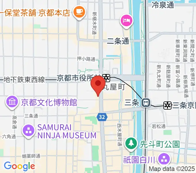 JET SET京都店の地図